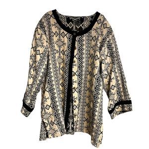 Meetu Tribal Print Coat